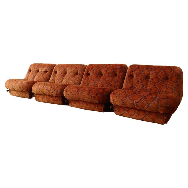Modular Sofa by Rino Maturi for Mimo Padova, 1970s, Set of 4 For Sale - Image 10 of 10