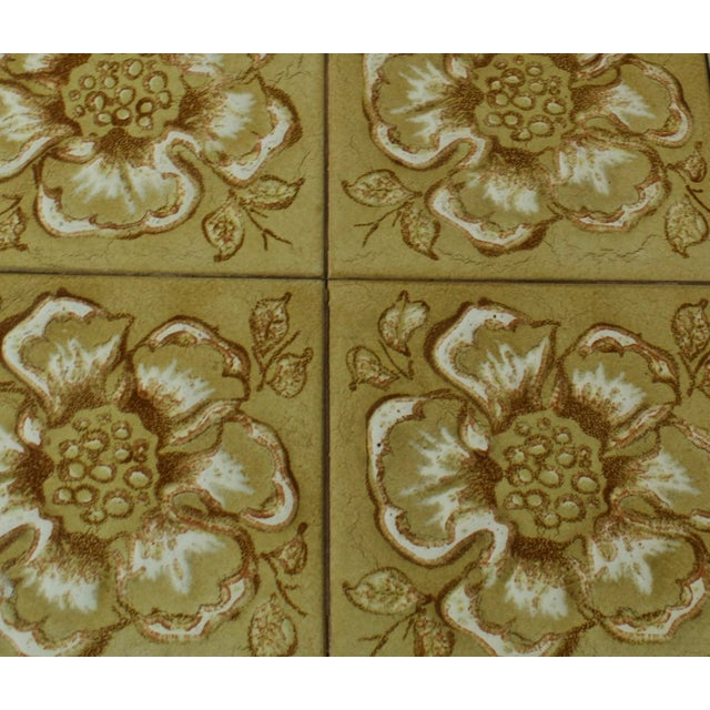 Danish Modern Teak & Tile Nesting Tables, Set of Three, 1970s For Sale - Image 4 of 4