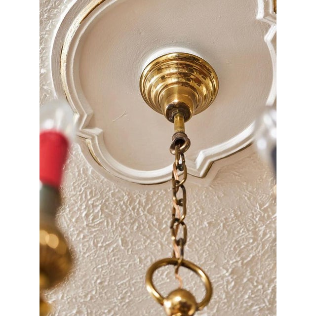 Metal French Empire Chandelier with Snakes For Sale - Image 7 of 11