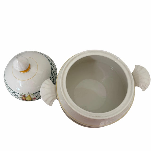Vintage 1990s Villeroy & Boch Basket Lidded Chowder Soup Tureen For Sale - Image 6 of 8