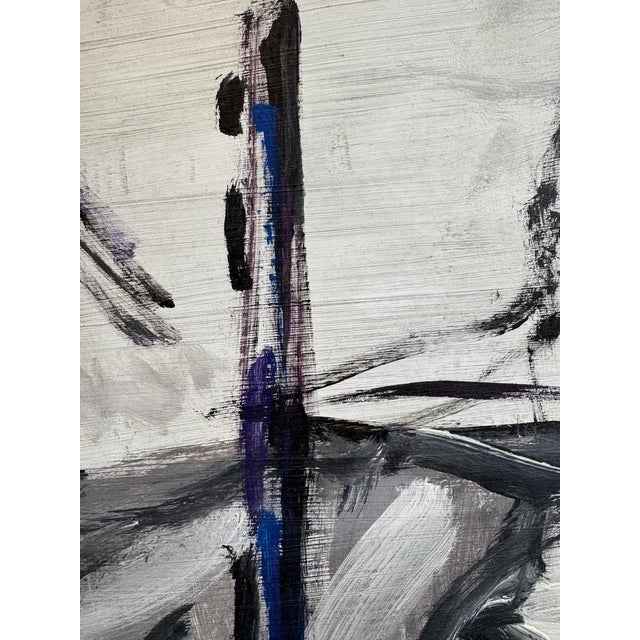 Jean Krille, Landscape 155, Oil on Masonite, 1985 For Sale - Image 6 of 11