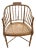 Baker Furniture Faux Bamboo and Cane Regency Armchair For Sale