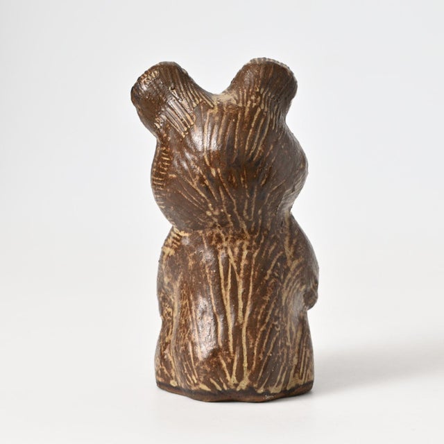 1980s Danish Stoneware Bear Figurine from Rath, 1980s For Sale - Image 5 of 9