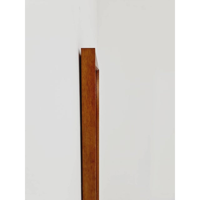 Brown Mid-Century Modern German Teak Wall-Mounted Mirror, 1960s For Sale - Image 8 of 11