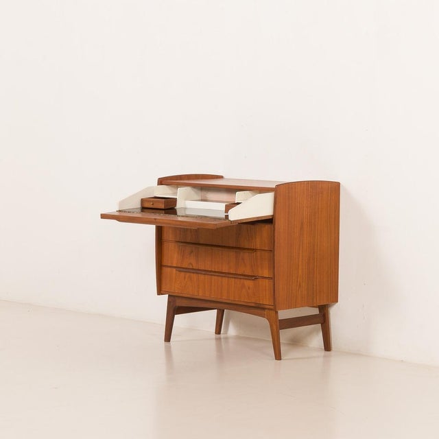 Mid-Century Modern Danish Chest of Drawers with Hidden Desk, 1960s For Sale - Image 3 of 18