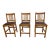 Stickley Mission Collection Set of Three Oak Spindle Counter Stools For Sale