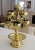 Mid-Century Modern 1950s Mid Century Modern Brass Lotus Candelabra For Sale - Image 3 of 13