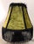 Traditional Vintage Chartreuse Silk Lampshade With Fringe For Sale - Image 3 of 5