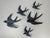 Mid-Century Modern German Ceramic Wall Swallows, 1960s, Set of 7 For Sale - Image 3 of 18