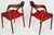 Uldum Møbelfabrik Mid Century Vintage 1960s Danish Johannes Andersen for Uldum Mobelfabrik Set of 2 Dining /Accent Chairs For Sale - Image 4 of 10