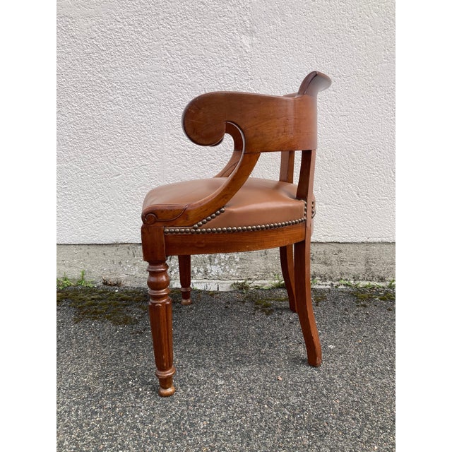 Antique Parisian Office Chair, 1800s For Sale - Image 4 of 18