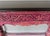Dark Pink Antique Console Table With Ornate Carved Details For Sale - Image 8 of 16