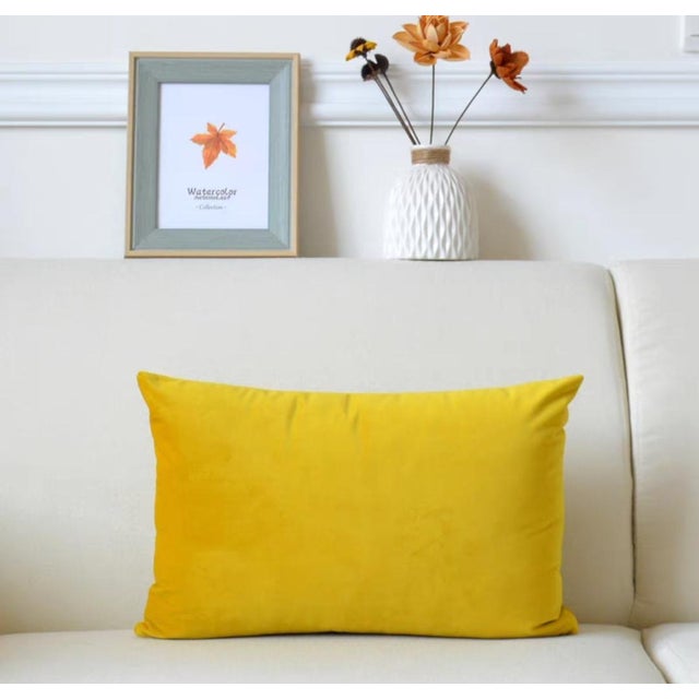 Modern Solid-Color Sofa Throw Pillow For Sale - Image 9 of 9