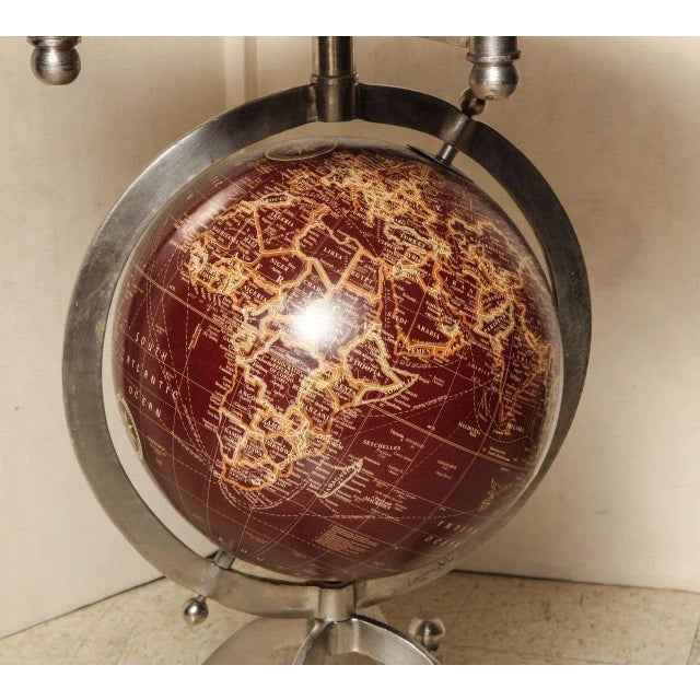 Early 21st Century Globe Marble-Top Side Tables - A Pair For Sale - Image 5 of 10