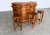Brown Brutalist Bar and Bar Stools in Pine, 1970s, Set of 4 For Sale - Image 8 of 12
