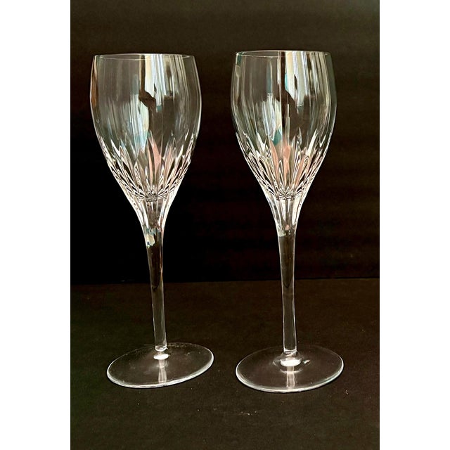 Mikasa Vintage Mikasa Phoenix Glasses, Set of 10 – Vertical Cut – Elegant Glassware – Wine Glasses & Water Goblets For Sale - Image 4 of 4