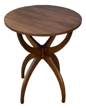 Modern Mid Century Walnut End Table