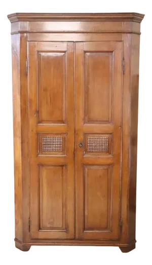 Early 20th Century Walnut Corner Cabinet