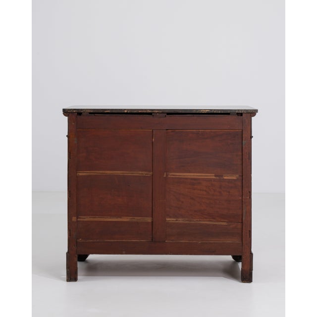 Biedermeier Mahogany Biedermeier Marble-Top Buffet, Antique, France, Circa 1860 For Sale - Image 3 of 15