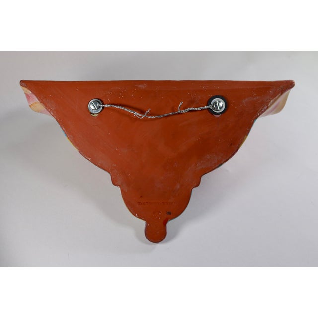 Mackenzie Childs Wall Pocket Boho Chic Pastels in the Keukenhof Pattern For Sale - Image 9 of 9