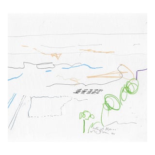 1994 Norbert Voelkel Algarve Portugal Modern Drawing For Sale