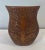 Nice vintage hand carved wooden vase.