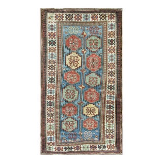 Antique Caucasian Kazak Rug, 5'0" × 9'6" For Sale