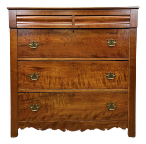 Antique 19th Century Cherry American Empire / Federal Style Chest of Drawers