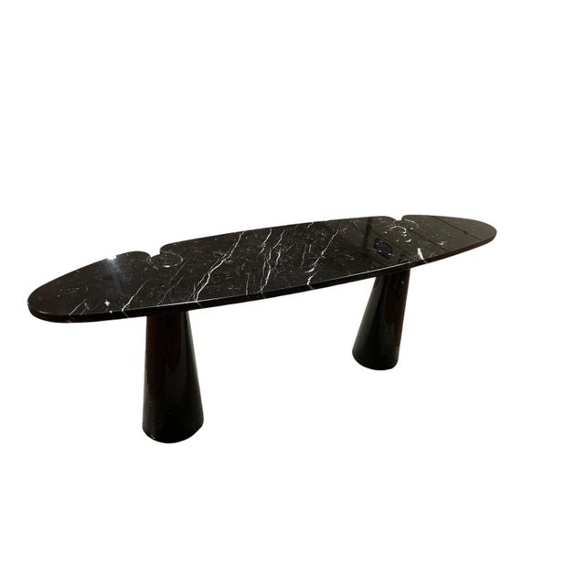 Angelo Mangiarotti Black Marble Eros Console by Angelo Mangiarotti for Skipper, 1990s For Sale - Image 4 of 8
