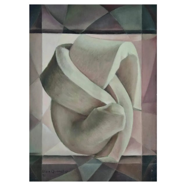 Elisa Queralt, Composition, 1990, Oil on Canvas For Sale