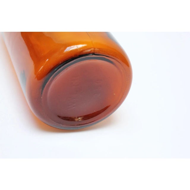 Vintage American Amber Glass Apothecary/Medicine Bottle For Sale - Image 11 of 13