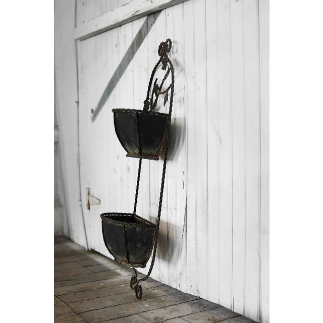 Italian Copper and Iron Wall Pockets a Pair For Sale In Providence - Image 6 of 6