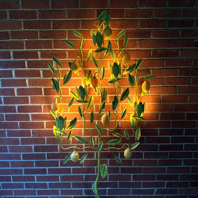 Mid-Century Modern Mid 20th Century Tole Lemon Espalier Tree Lamp For Sale - Image 3 of 11