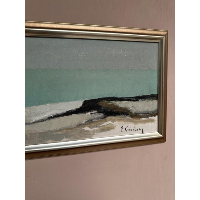 Eric Cederberg, Coastal Landscape, 1950s, Oil on Canvas, Framed For Sale - Image 16 of 18