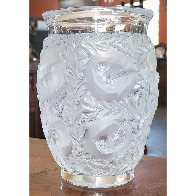 Mid Century Lalique Bagatelle Vase For Sale - Image 10 of 11