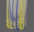 Mid-Century Modern Vintage Attributed Murano Art Glass Striped Ribbon Motif Cylindrical Tube Vase For Sale - Image 3 of 8