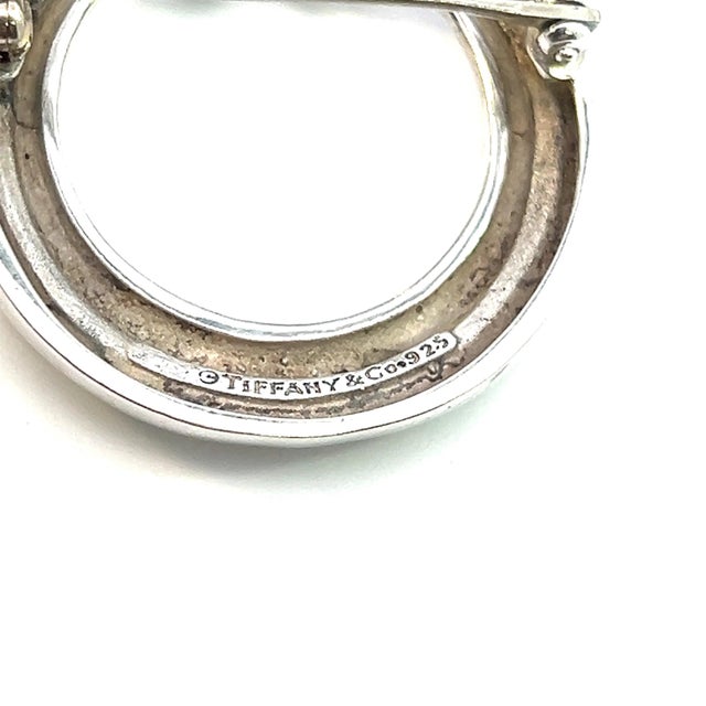 Silver 1990s Tiffany & Co Estate Signature "X" Brooch Pin Sterling Silver For Sale - Image 8 of 12
