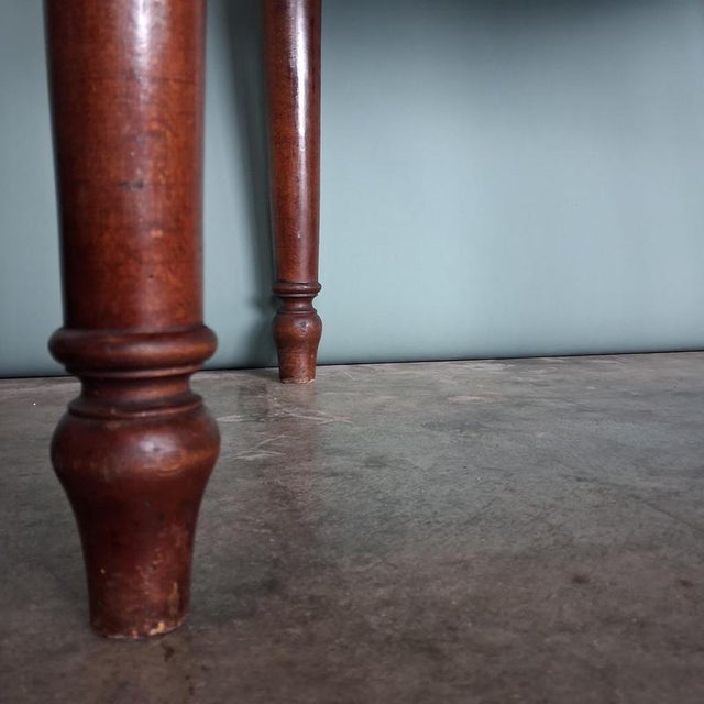 Antique Gründerzeit Dark Stained Softwood Table For Sale - Image 11 of 13