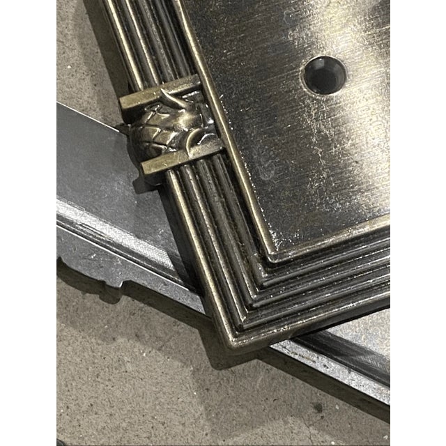 Vintage Franklin Brass Pineapple 5 Pice Set Switch Plate Cover For Sale - Image 4 of 6