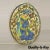 Antique Persian Iznik Qajar Style Ceramic Pottery Oval Tile Figure With Bird C3 For Sale - Image 10 of 10