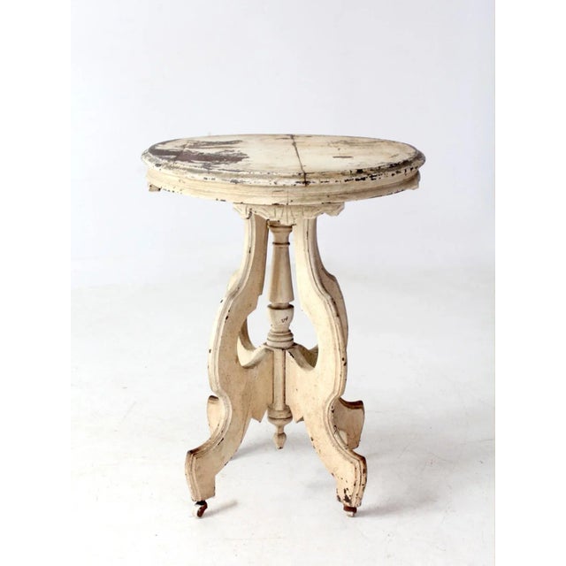 Antique Victorian East Lake Style Accent Table For Sale - Image 14 of 16