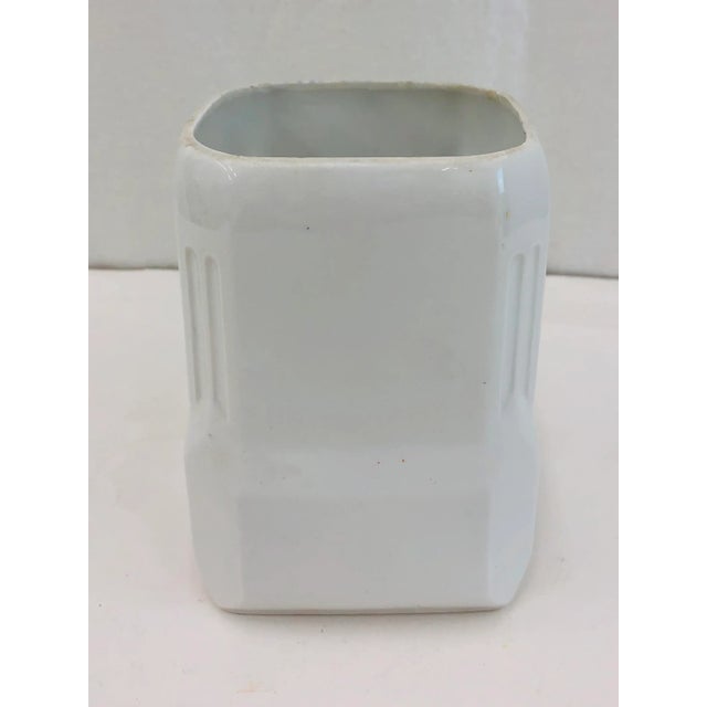 Antique Painted Porcelain Coffee Container For Sale - Image 9 of 10