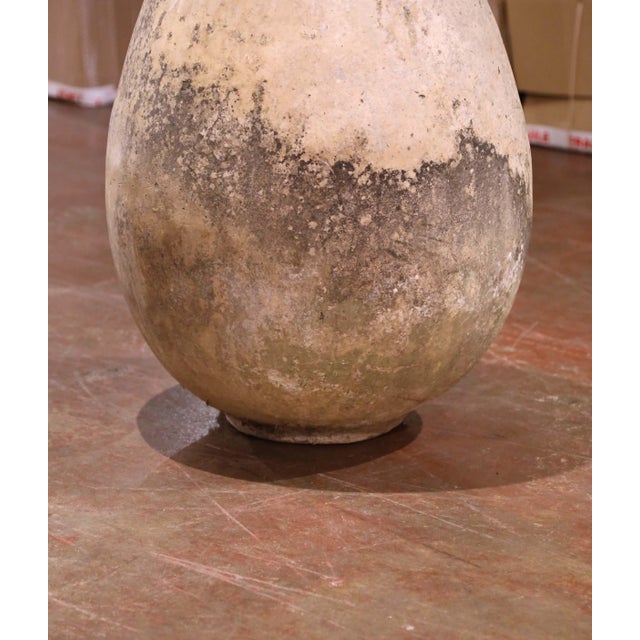 18th Century French Biot Terracotta Olive Jar With Glazed Rim and Patina For Sale - Image 4 of 7