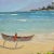 Modern 1980s Hawaiian Landscape Oil on Board by Daris Davis in Tropical Wood Frame For Sale - Image 3 of 8