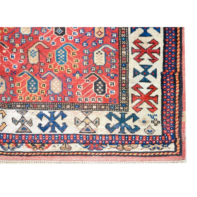 Early 20th Century Vintage Ganjeh Rug For Sale - Image 9 of 12