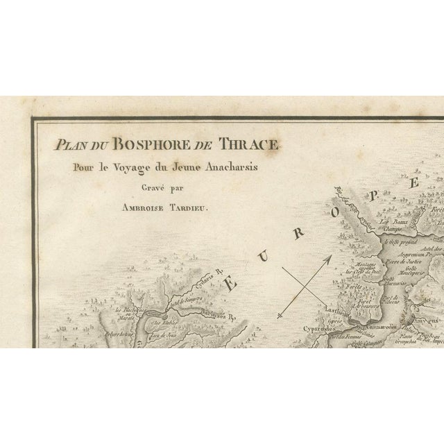 Early 19th Century Ancient Bosphorus and Byzantium Map from Ambroise Tardieu, 1825 For Sale - Image 5 of 10