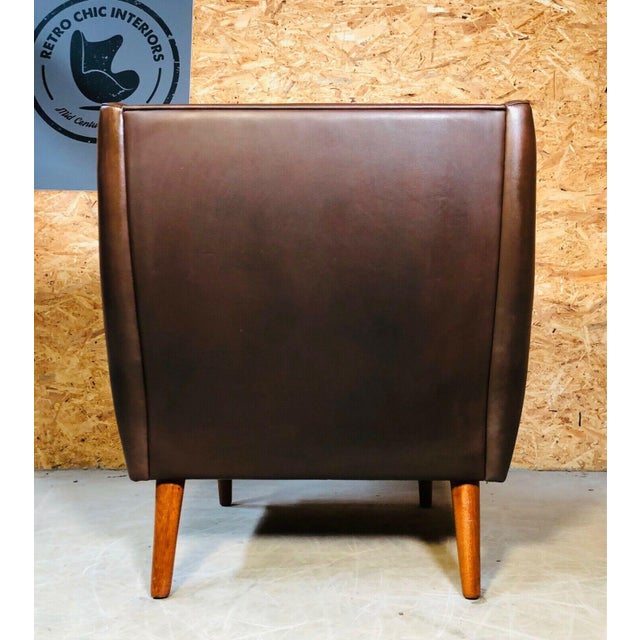 Vintage Danish Leather Lounge Chair by Georg Thams, 1960s For Sale - Image 9 of 13