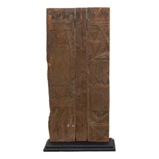 Finely Carved Antique African Nupe Door For Sale