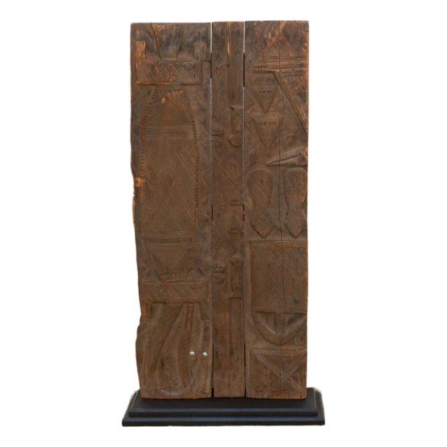 Finely Carved Antique African Nupe Door For Sale