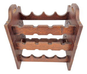 Vintage Brutalist Oak Wine Racks, 1960s, Set of 3